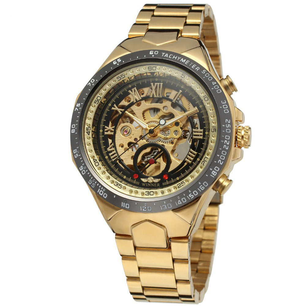 Personalized All-steel Hollow Automatic Mechanical Watch Fashion Watch For Men