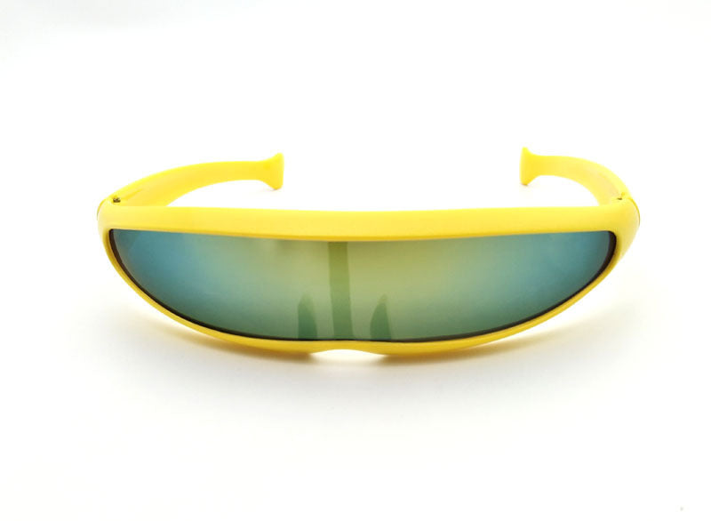 Personality Sunglasses Laser Glasses Men Women Sunglass Robots Silver Lens Sun Glasses Men's Driving Goggles Glasses