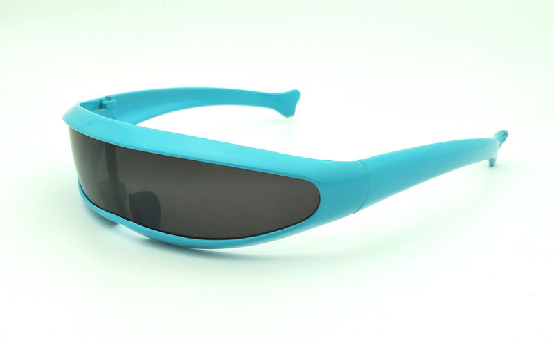 Personality Sunglasses Laser Glasses Men Women Sunglass Robots Silver Lens Sun Glasses Men's Driving Goggles Glasses