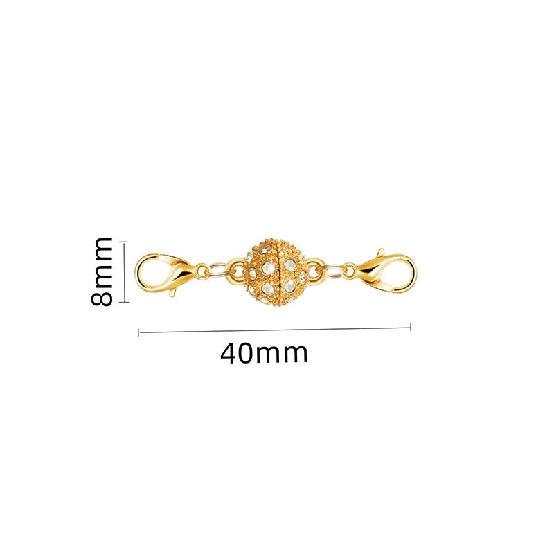 Magnetic Necklace Clasps And Closures, Locking Magnetic Jewelry Clasps, Extender Helper For Necklaces, Bracelets And Jewelry