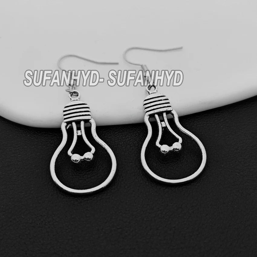 Asymmetrical Bulb and Plug Drop Earrings Gift for Party Metal Tools Dangle Earrings for Women Creative Ear Jewelry