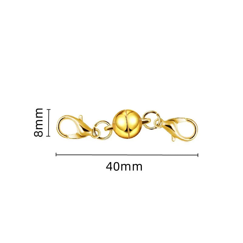 Magnetic Necklace Clasps And Closures, Locking Magnetic Jewelry Clasps, Extender Helper For Necklaces, Bracelets And Jewelry