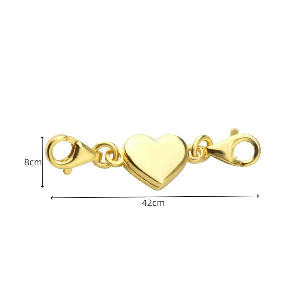 Magnetic Necklace Clasps And Closures, Locking Magnetic Jewelry Clasps, Extender Helper For Necklaces, Bracelets And Jewelry