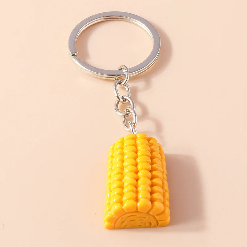 Cute Food Pepper Keychain for Car Key Souvenir Gifts for Women Men Handbag Hanging Keyrings Accessories DIY Jewelry Gifts