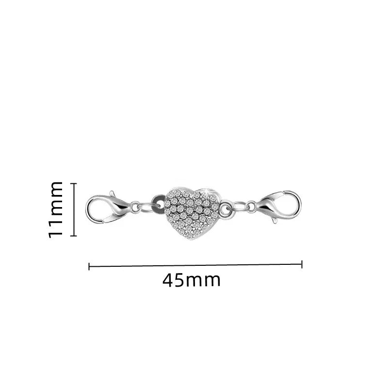 Magnetic Necklace Clasps And Closures, Locking Magnetic Jewelry Clasps, Extender Helper For Necklaces, Bracelets And Jewelry