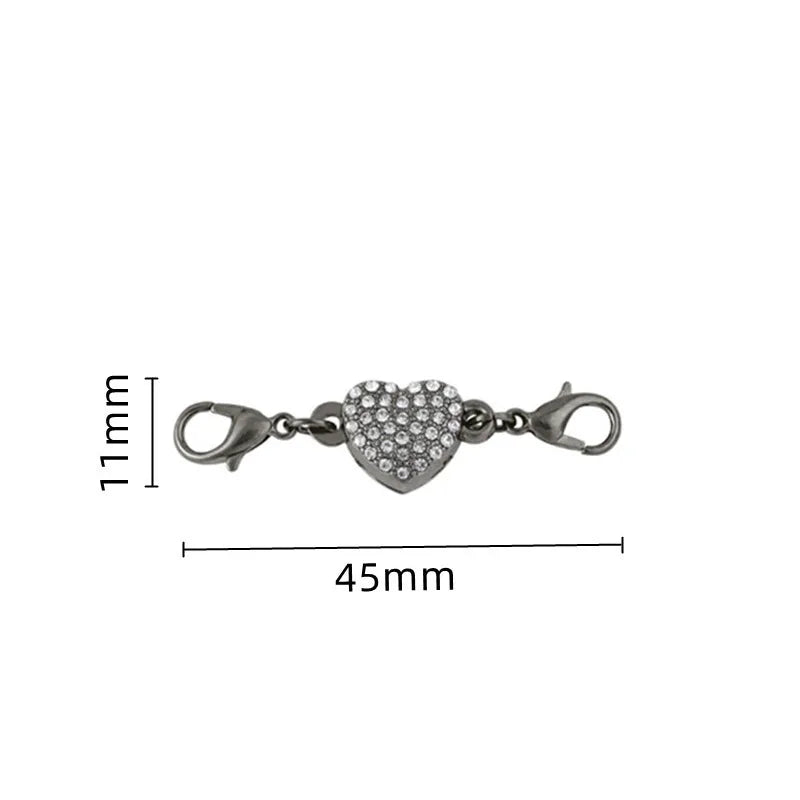 Magnetic Necklace Clasps And Closures, Locking Magnetic Jewelry Clasps, Extender Helper For Necklaces, Bracelets And Jewelry