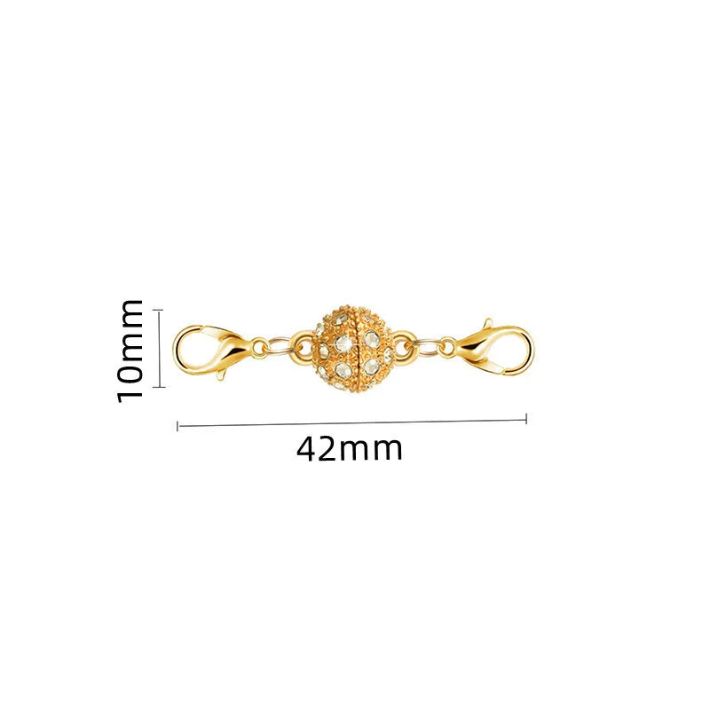 Magnetic Necklace Clasps And Closures, Locking Magnetic Jewelry Clasps, Extender Helper For Necklaces, Bracelets And Jewelry