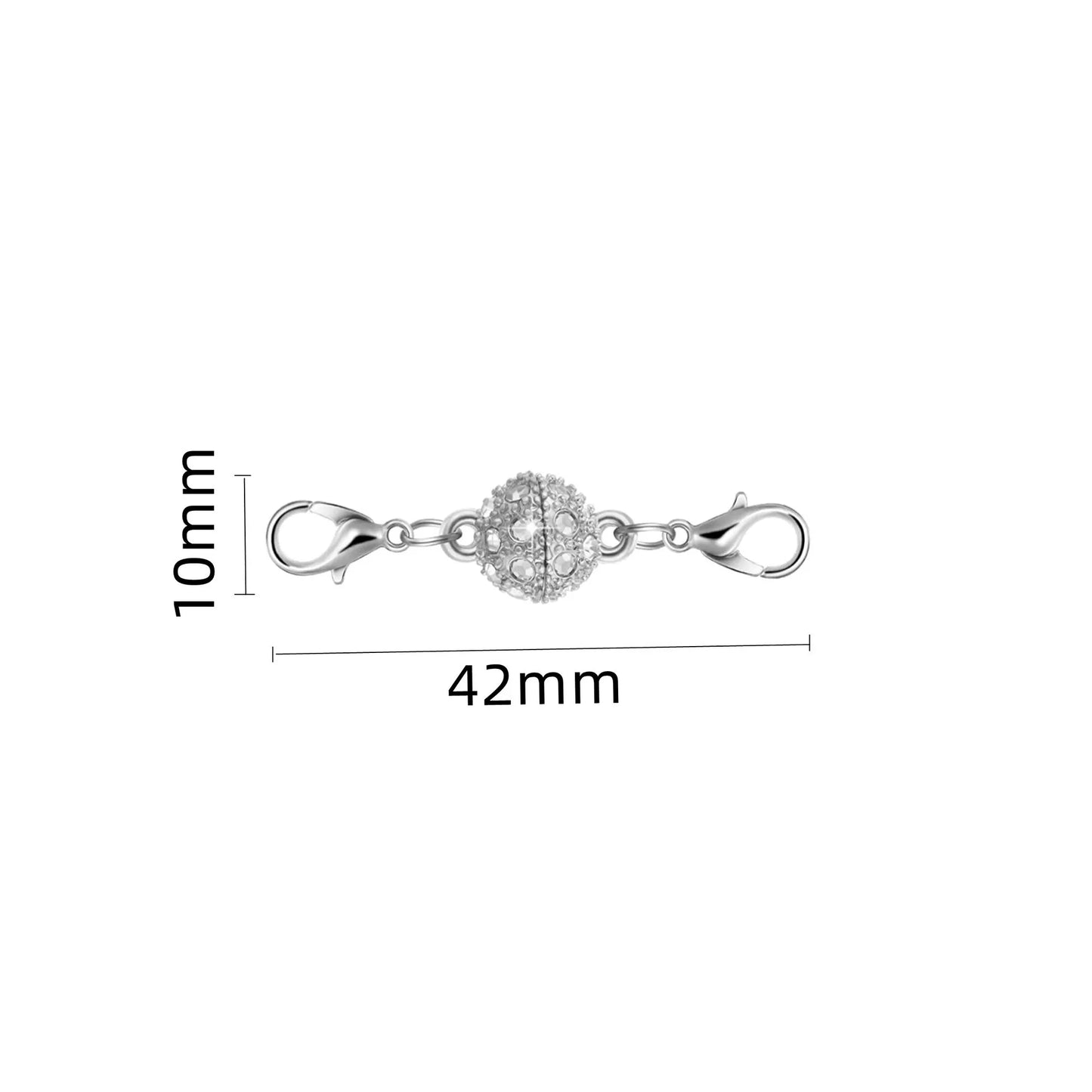 Magnetic Necklace Clasps And Closures, Locking Magnetic Jewelry Clasps, Extender Helper For Necklaces, Bracelets And Jewelry