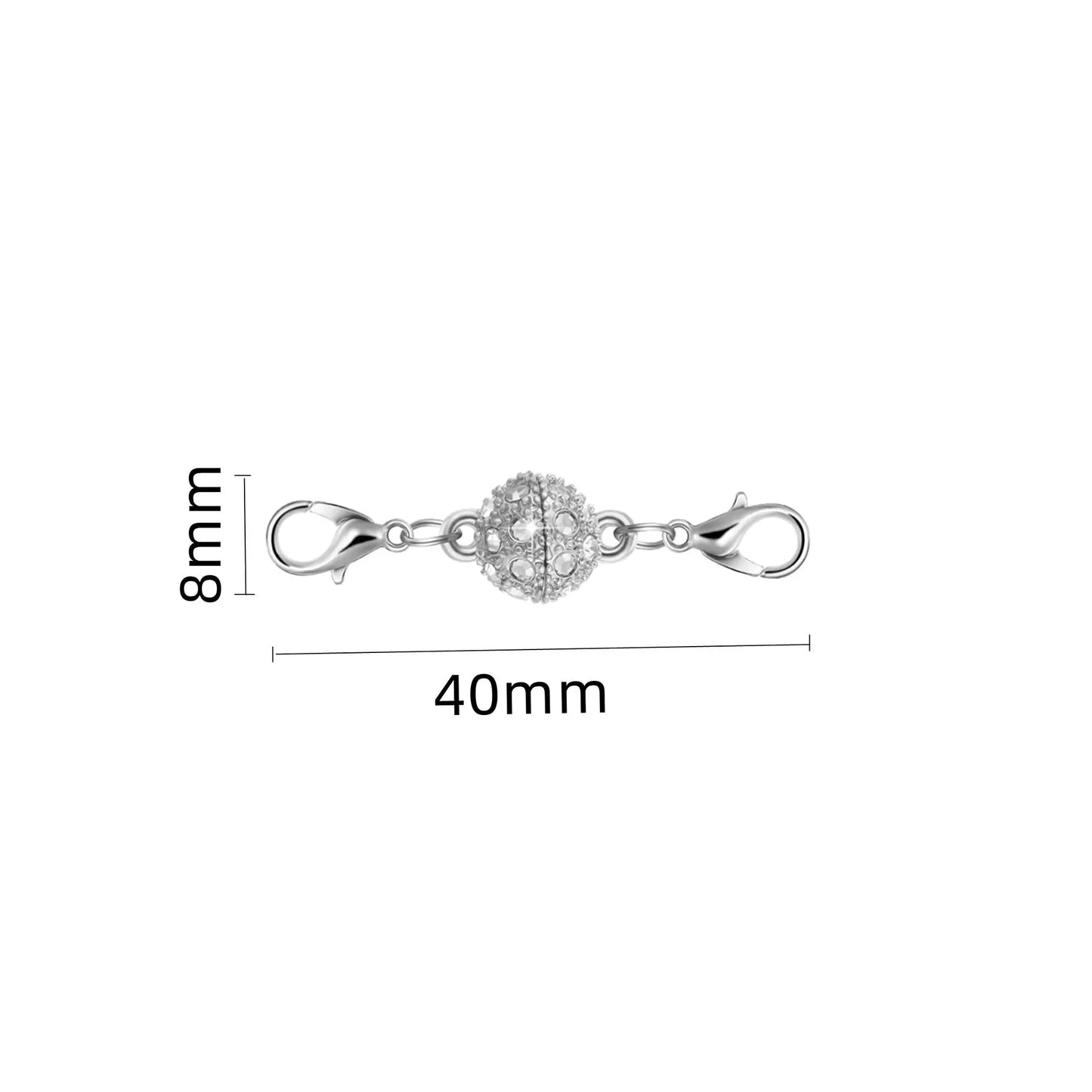 Magnetic Necklace Clasps And Closures, Locking Magnetic Jewelry Clasps, Extender Helper For Necklaces, Bracelets And Jewelry