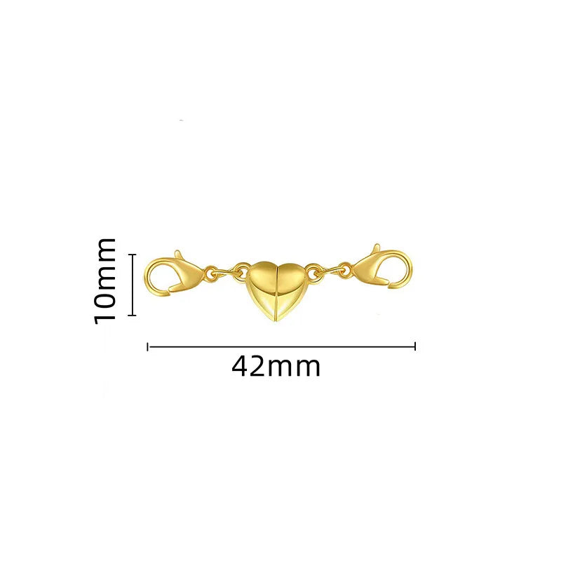 Magnetic Necklace Clasps And Closures, Locking Magnetic Jewelry Clasps, Extender Helper For Necklaces, Bracelets And Jewelry